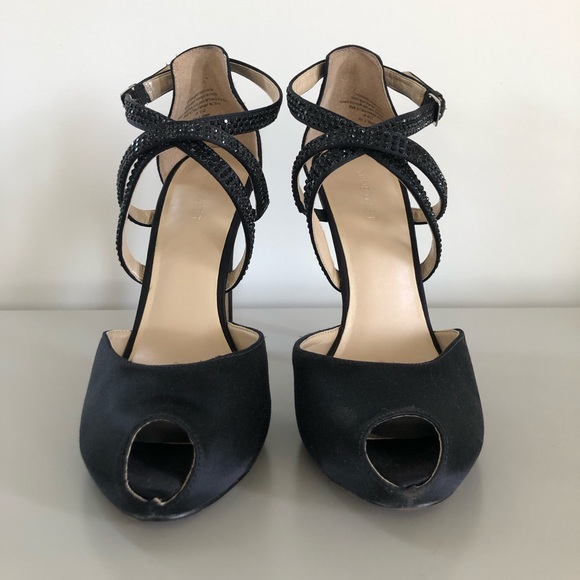 Nine West Satin Peep Toe Heel - Picture 2 of 4